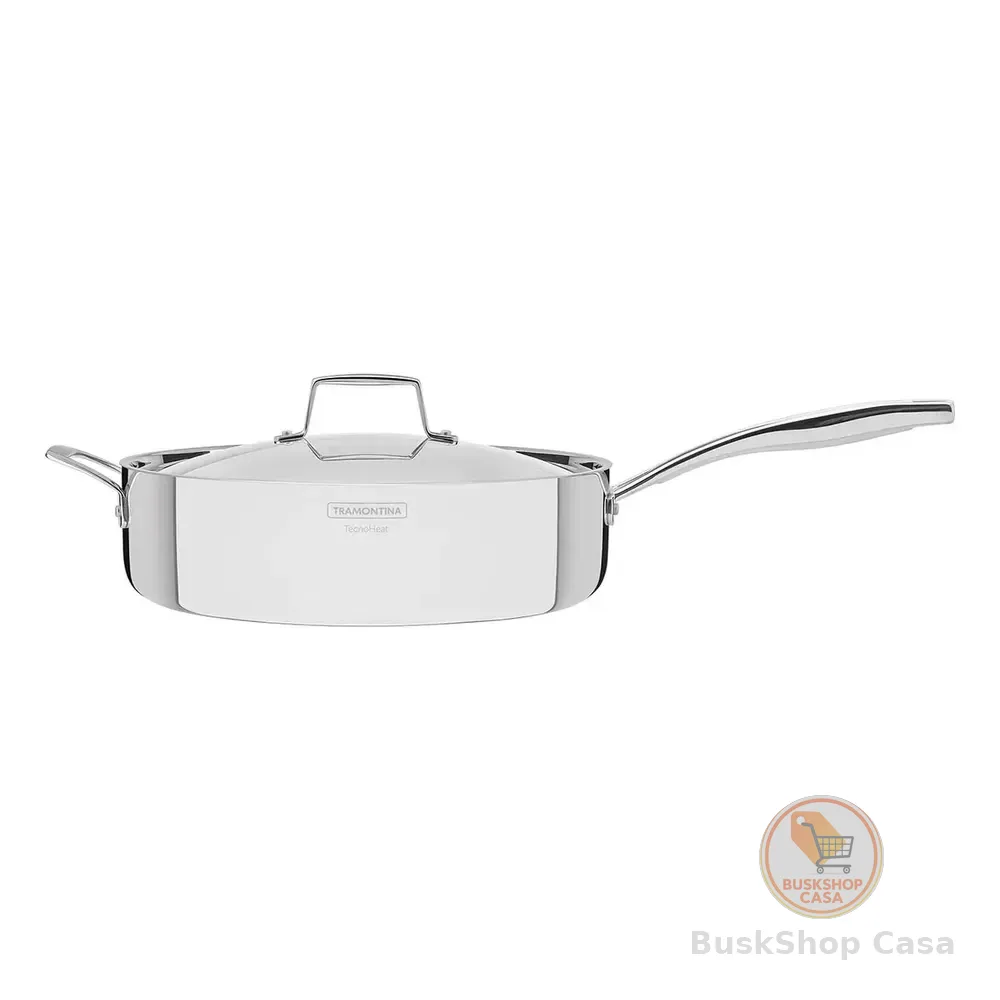 Frigideira Tramontina Inox C/ Tampa Corpo Triplo Grano 30cm