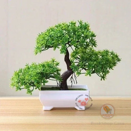 Bonsai Artificial Plástico Realista Natural Pinho Bonsai para Decorações