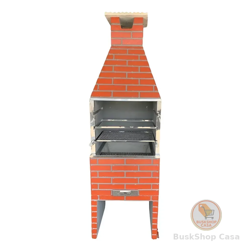 Churrasqueiras Pré-moldadas, Tijolinho 0,65cm X 2,25 Cor Vermelho