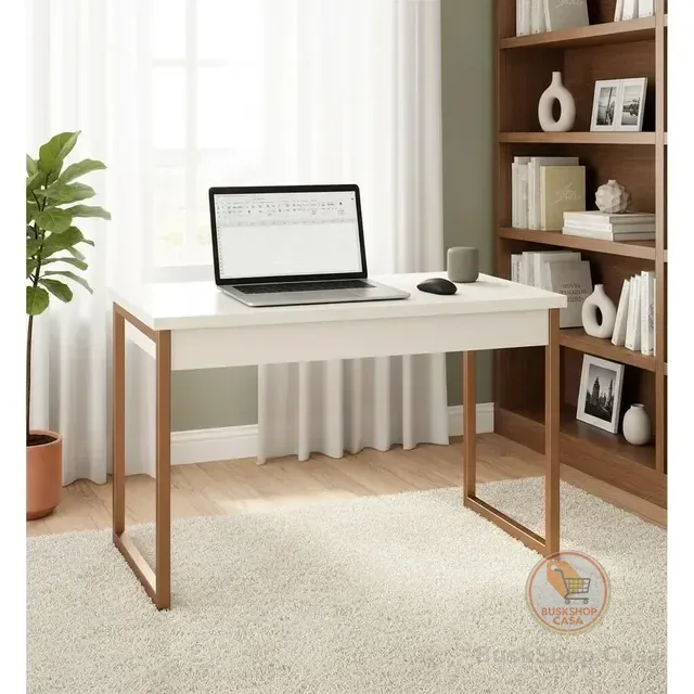 Mesa Home Office Escrivaninha Industrial Quarto Notebook