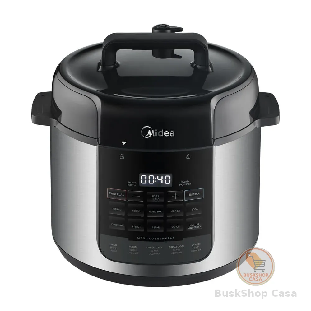 Panela de Pressão Elétrica 5L NutriPro Inox Midea