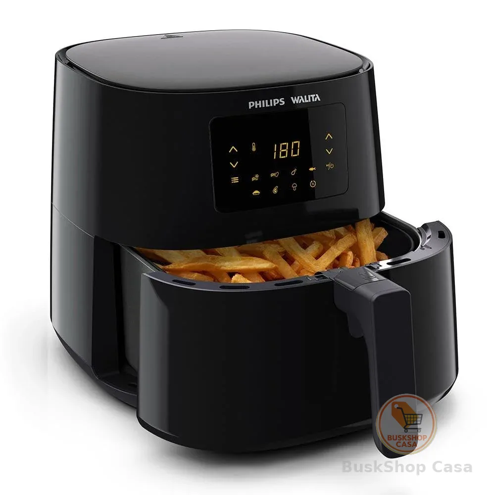 Philips Walita Preta Fritadeira Airfryer Essential XL Digital, 6.2L de capacidade, Garantia internacional de dois anos, 110V, 2000W (RI9270/90)