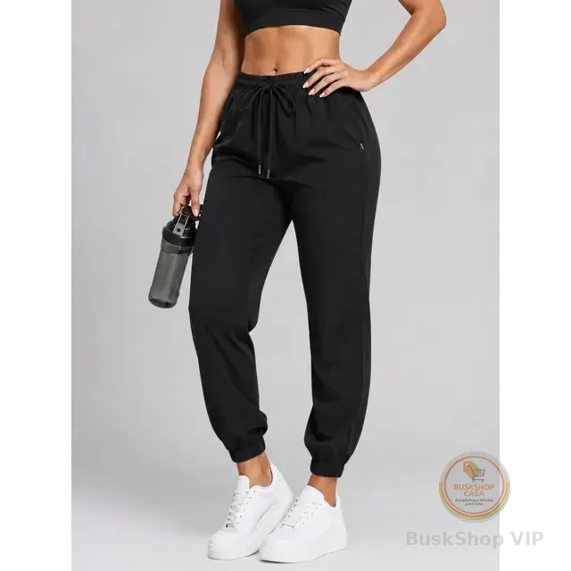 Calça Jogger Tactel Soltinha Slim Academia Esportiva