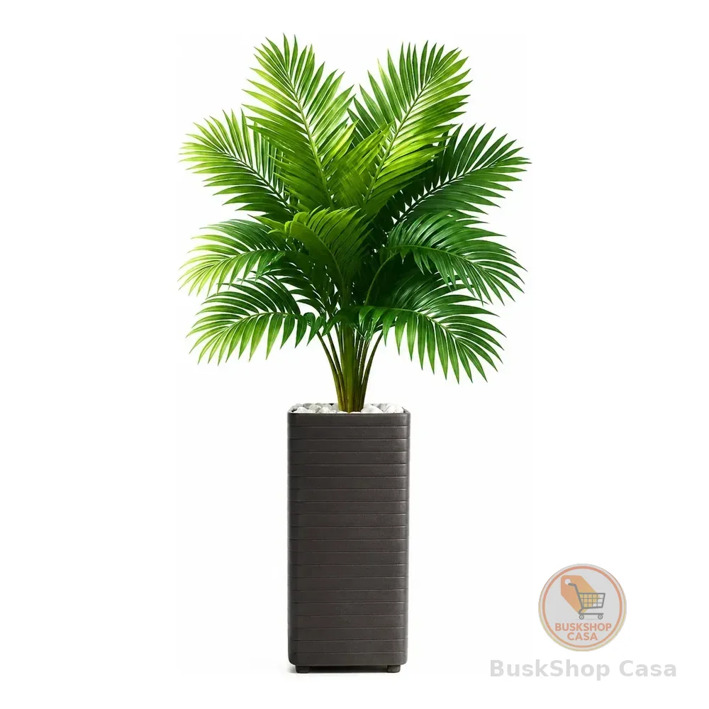 Planta Artificial Palmeira 1 Metro Grande Em Vaso Decoração