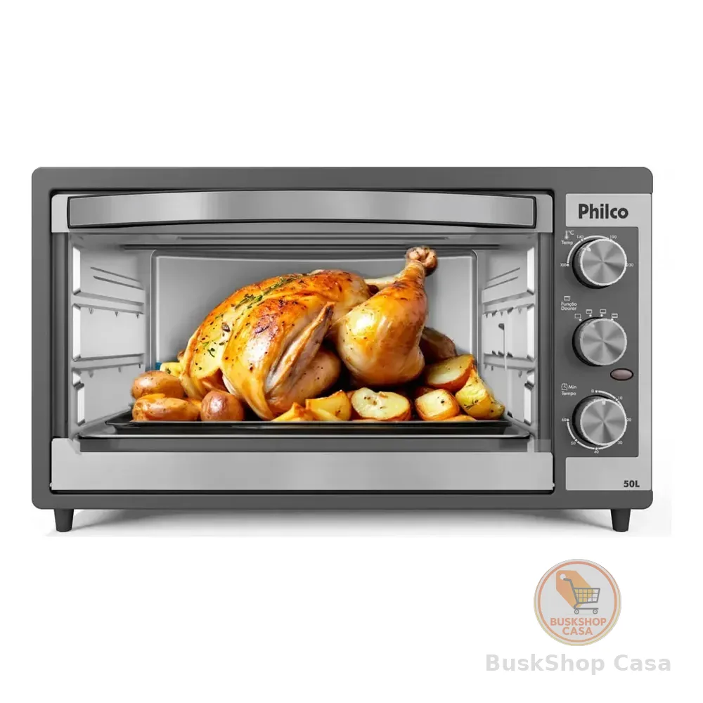 Forno Elétrico Philco 50l Dupla Resistência Pfe52p 127v Preto