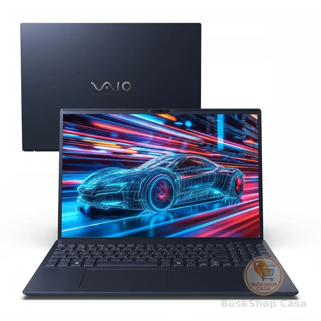 Notebook VAIO FE16 AMD Ryzen 7-5825U Linux 16GB RAM 256GB SSD 16" IPS WUXGA Antirreflexo - Cinza