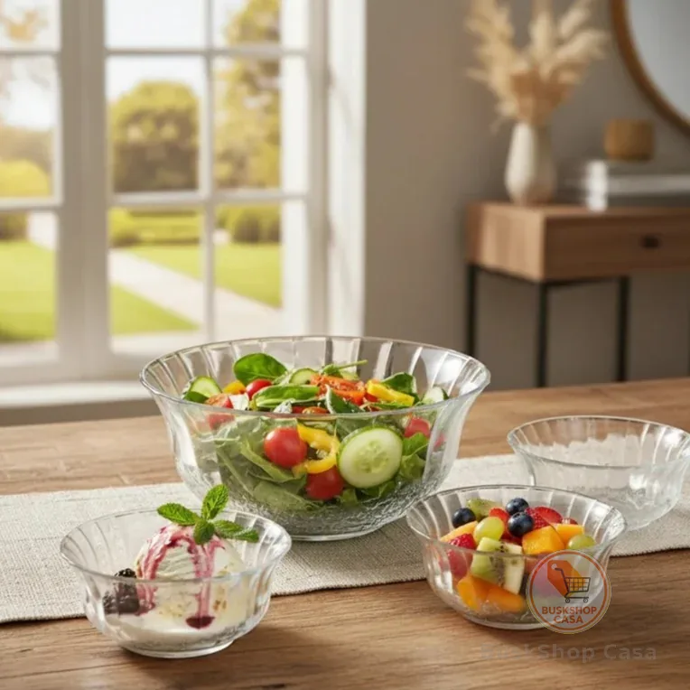 Conjunto de Bowls de Vidro Konia – 7 Peças