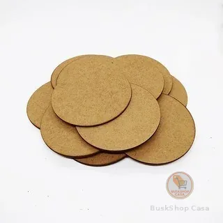 Kit 4x Porta Descanso Copos MDF 2,8mm Redondo Bola