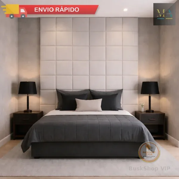 Kit 20 Cabeceiras Estofadas 40x30 Para Cama Box Painel Decorativo Parede Inteira Postagem Imediata