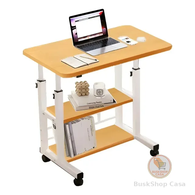 Mesa De Computador Elevatória De 60 Cm Com Dupla Camada