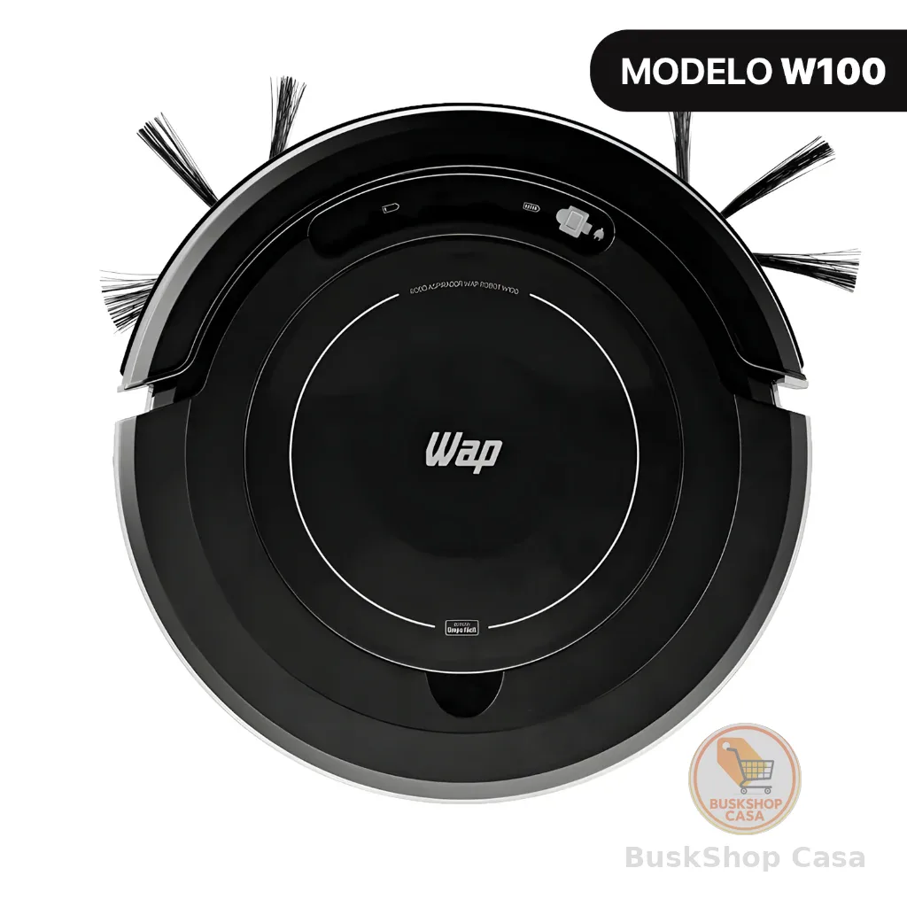 Aspirador de Pó Robô WAP Robot W100 3 em 1 Antiqueda Bivolt 17W