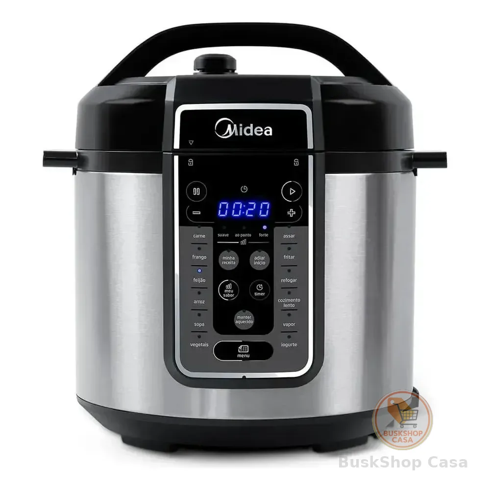 Panela De Pressão Elétrica 6 L Mastersteam Inox Midea Cor Cinza Voltagem 220v