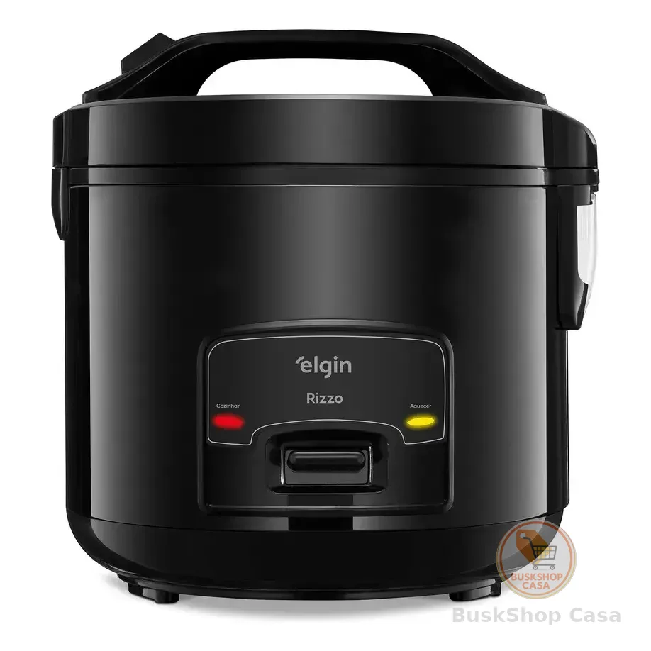Panela Elétrica De Arroz Elgin Rizzo 5 Xícaras 400w Preta - Preto 220v 60hz