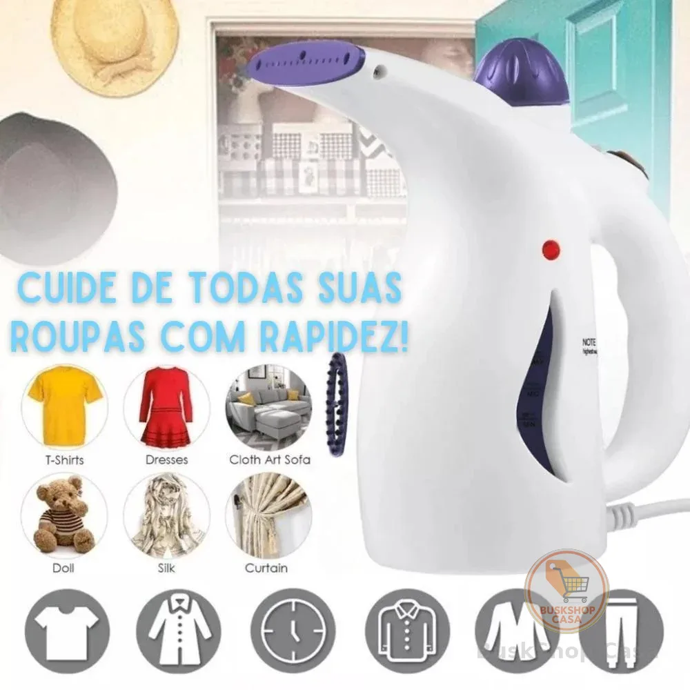 Passadeira 2 em 1 - 110V ou 220V Ferro A Vapor De Roupas Tira Amasso Steamer Portátil 800w