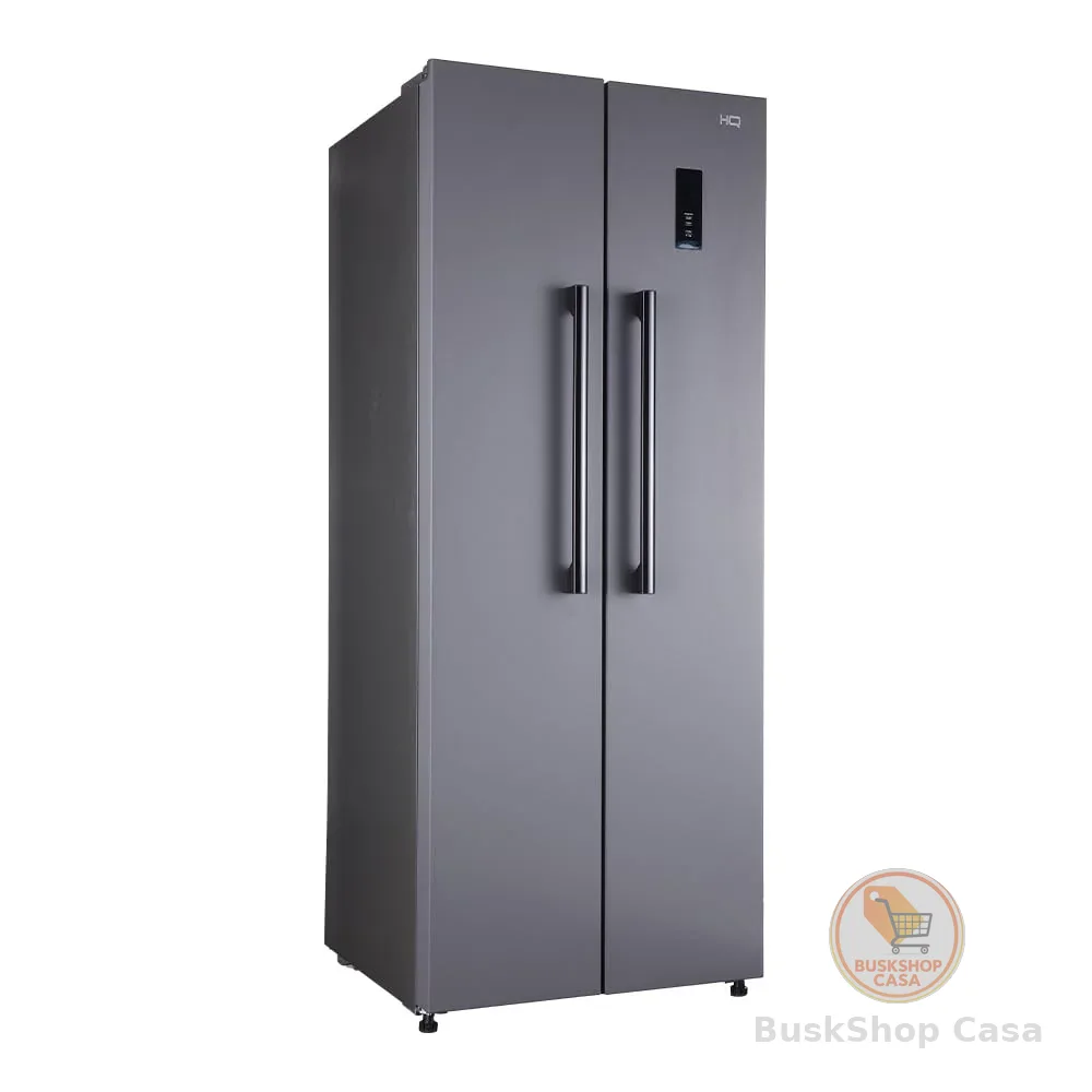Geladeira Refrigerador HQ Frost Free Side By Side 460 Litros Cinza HQ-460SBSFF (220V)