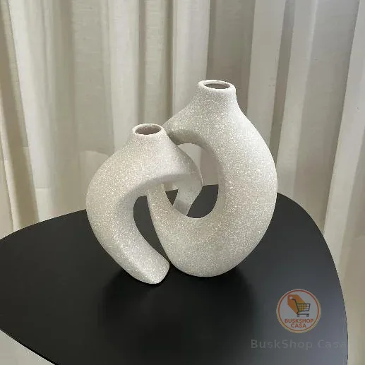 Kit Dupla Vaso Monaco Decoração Casa Sala Escritório