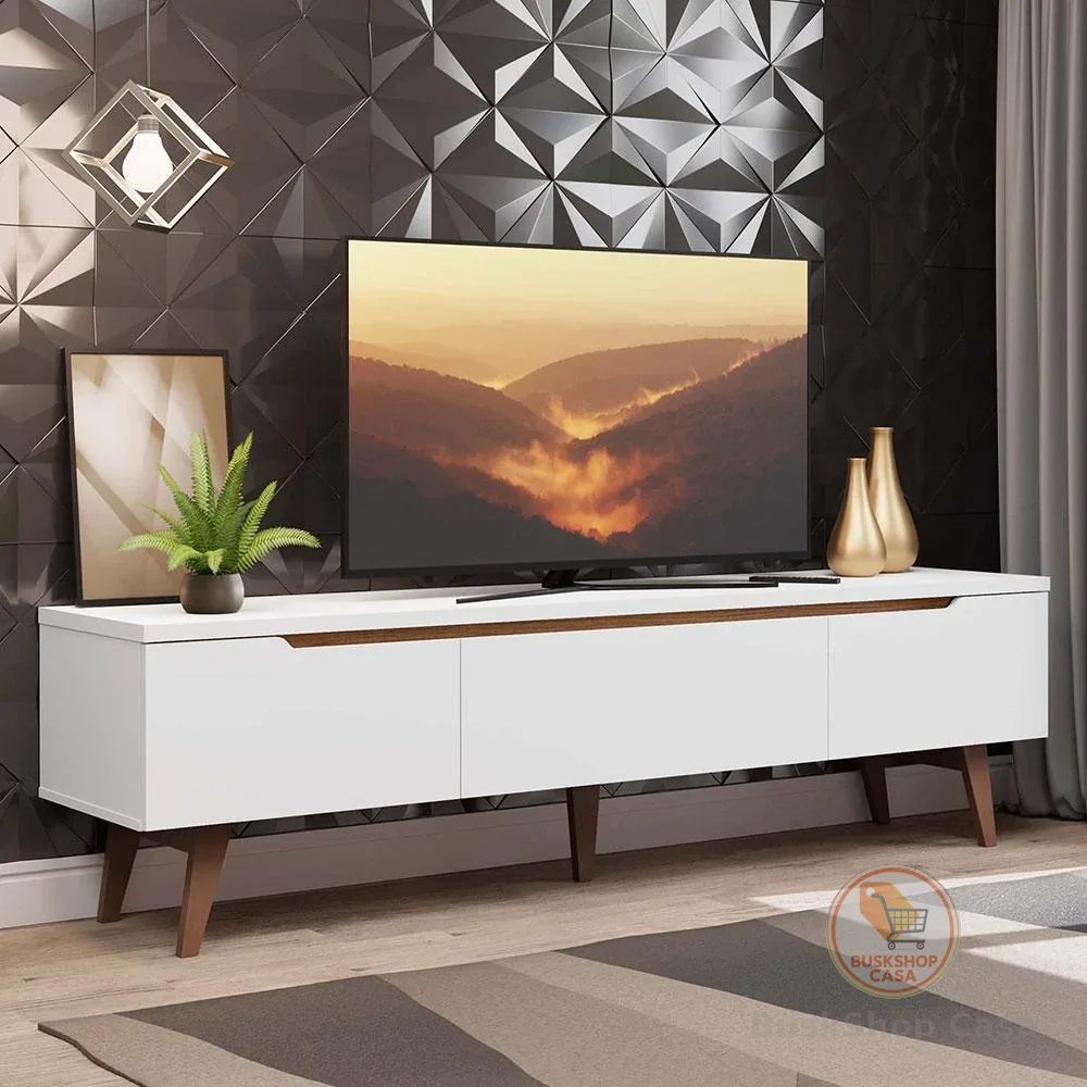 Rack para TV até 75 Polegadas Madesa Reims 2 Portas 1 Gaveta