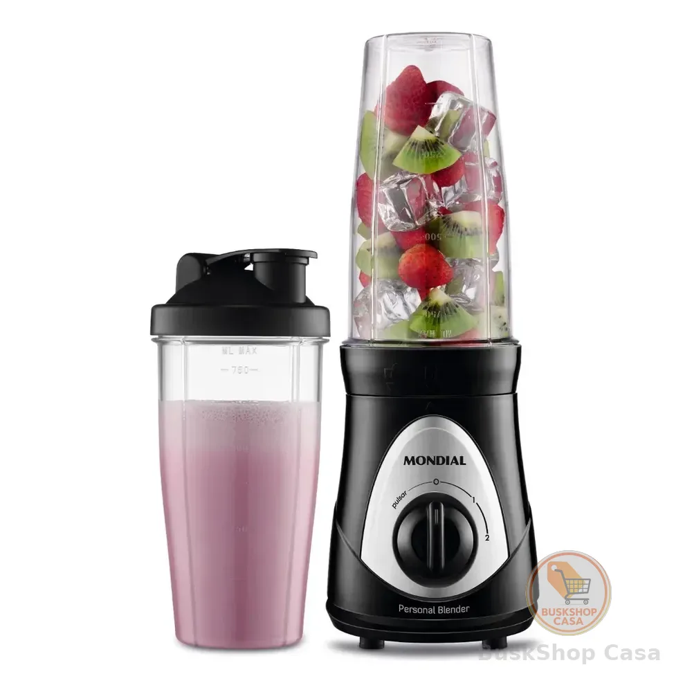 Personal Blender, Mondial, Preto/prata, 300w Dg-01 127v