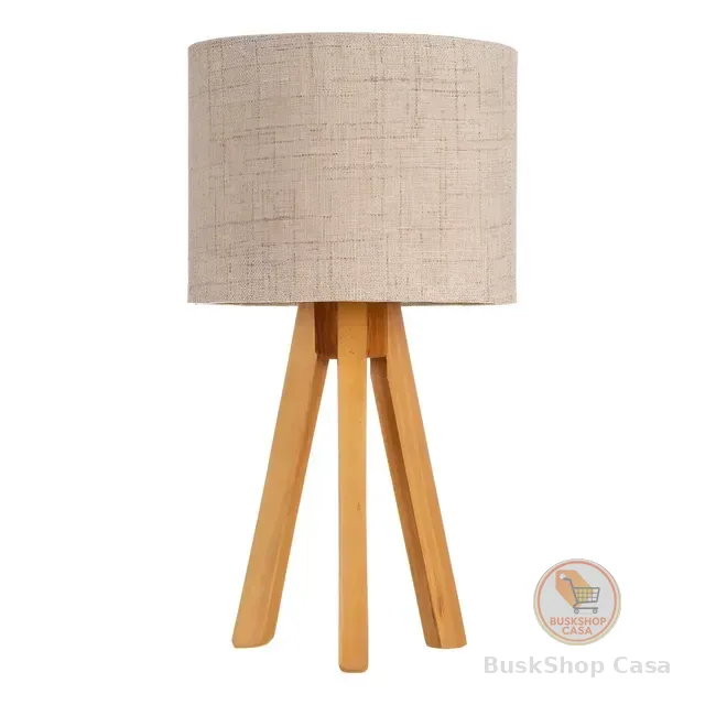 Abajur Luxo Sala Bancada Mesa Canto Cômoda Madeira Moderna