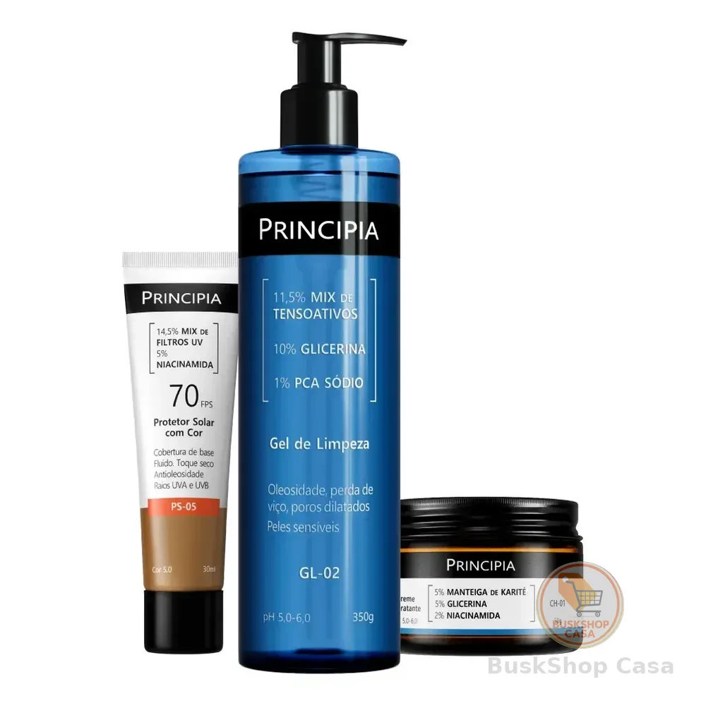 Principia Kit Protetor Cor 5.0 + Limpeza Suave + Hidrata