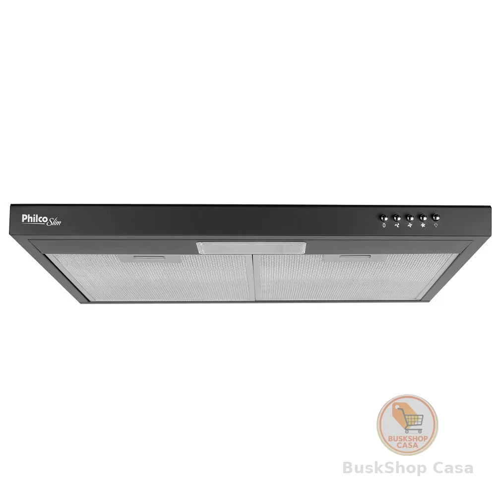 Depurador de Ar Slim Philco 60cm 3 Velocidades Preto 127V – PDR60P