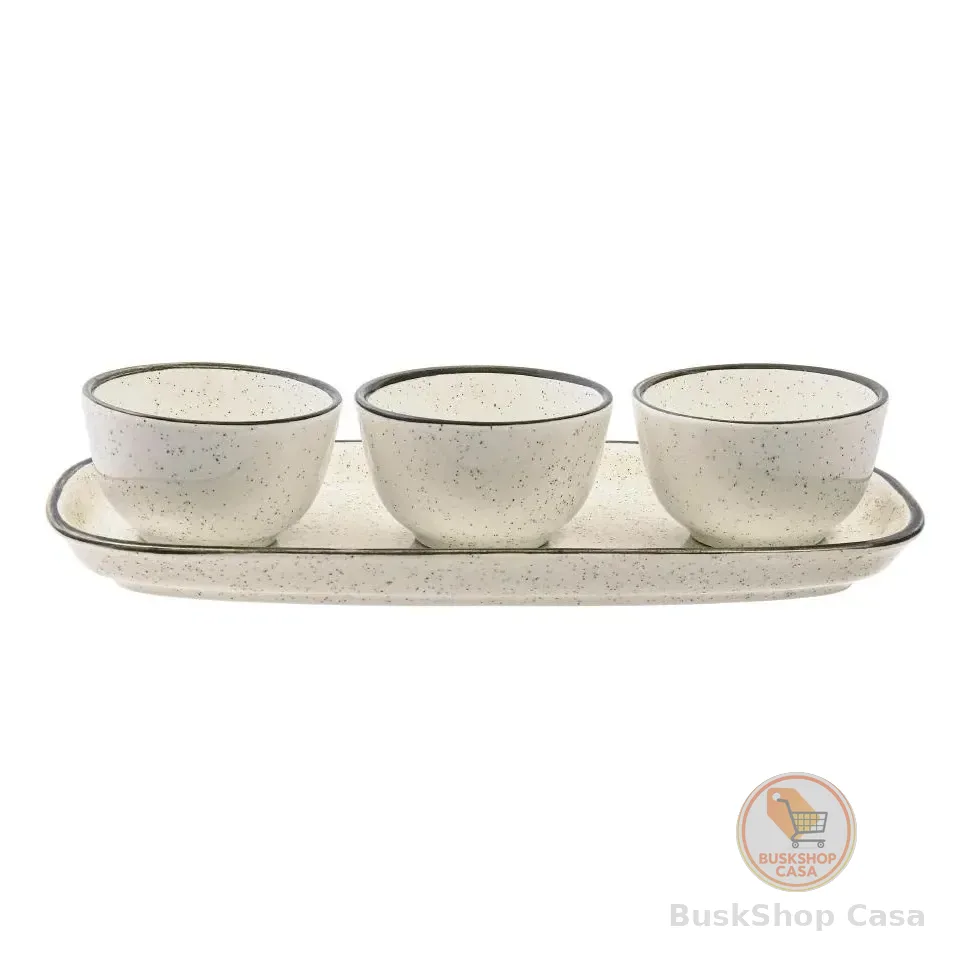 Conjunto De Servir 4 Peças Oxford Brisa Multicor