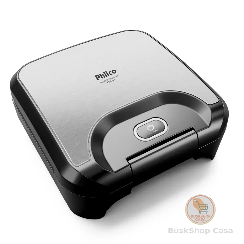 Sanduicheira E Grill Philco 2 Em 1 Inox 800W 127V PGR26A