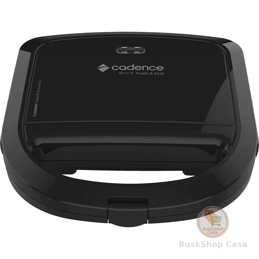 Sanduicheira Elétrica Cadence Toast & Grill, Preta, 750W, 110V, SAN260