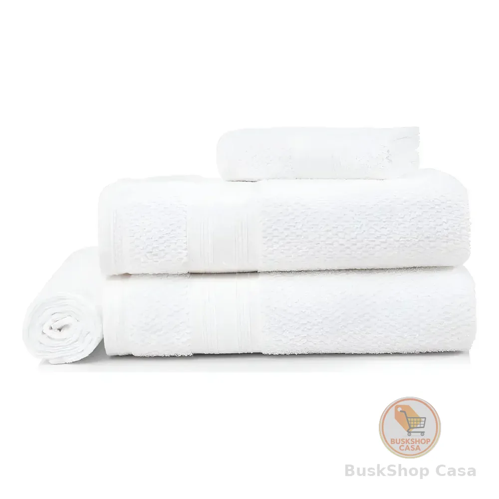 Karsten Empire Fio Cardado Jogo De Banho Cor Branco Liso