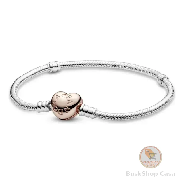 Bracelete Pandora Moments Fecho De Coracao