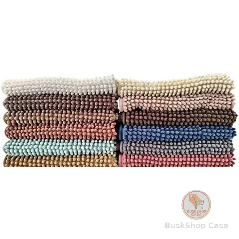 Kit 3 Tapetes Banheiro Antiderrapante Bolinha Microfibra Super Absorvente Lavável 38x58 Macio
