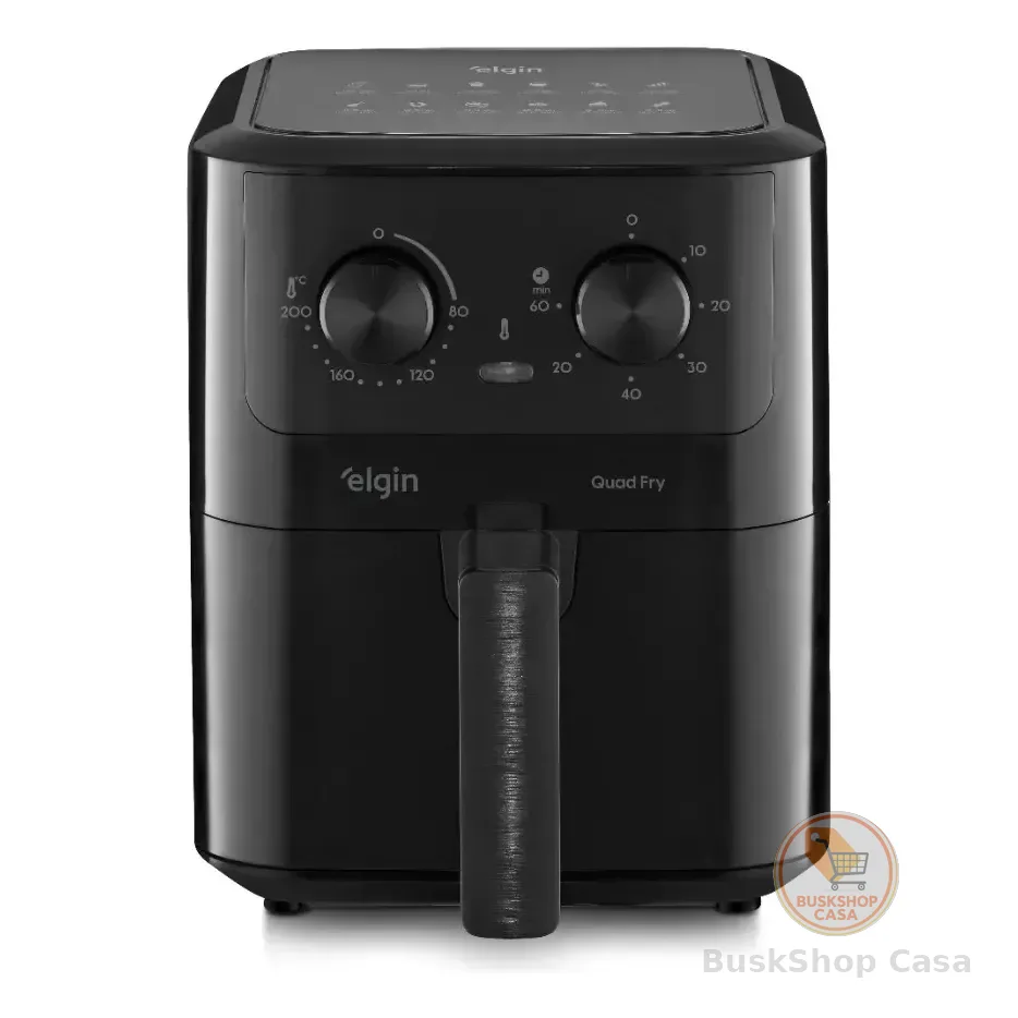 Fritadeira Elétrica Air Fryer Quad Fry Elgin 4,2 L, 1400w Preto 220v