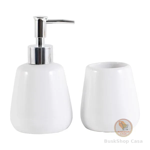 Kit Banheiro 2 Peças De Cerâmica - Jolitex MEK
