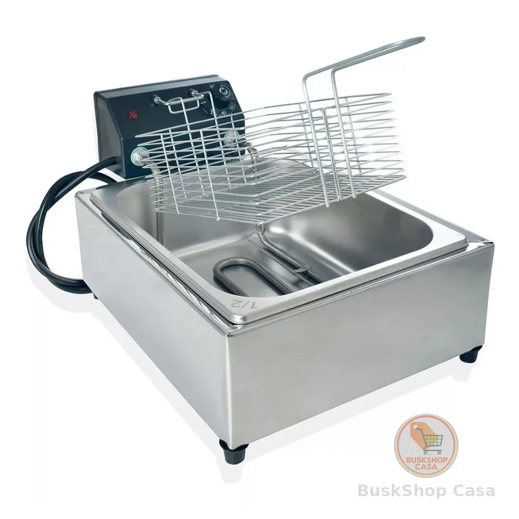 Fritadeira Eletrica industrial 5 Litros 1 Cuba 110v 220v