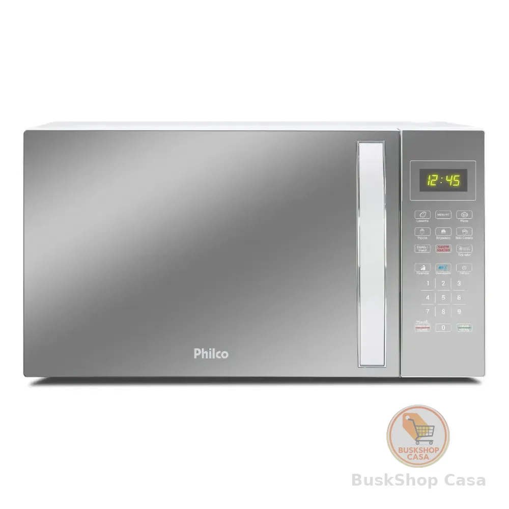 Micro-ondas 33l Philco Espelhado/branco 1400w 127v Pmo38e