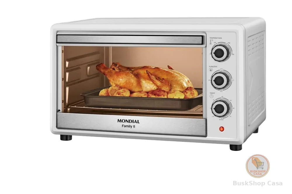 MONDIAL Forno Elétrico 42L Family II, Branco/Inox, 1600W, 220V - FRN-42-W
