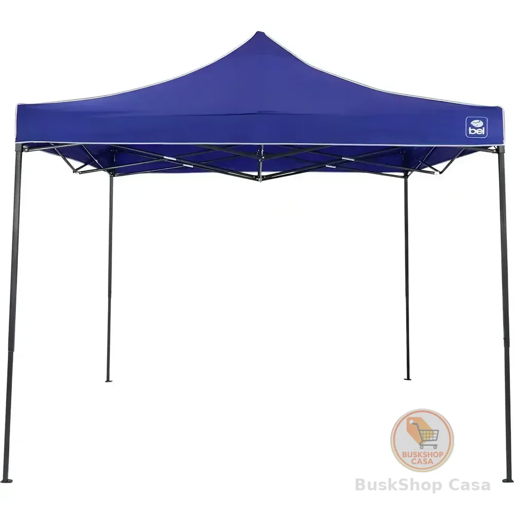 Tenda Gazebo Praia Sanfonada Bel Pagoda 3x3 Reforçada Oxford Barraca Articulada Paria Camping Azul