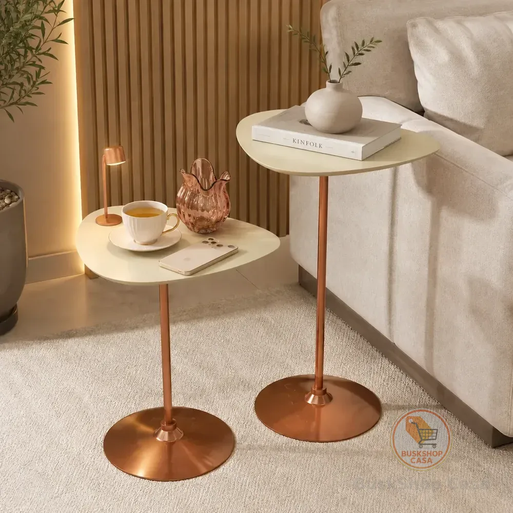 Conjunto Duas Mesas Lateral Centro Decoração