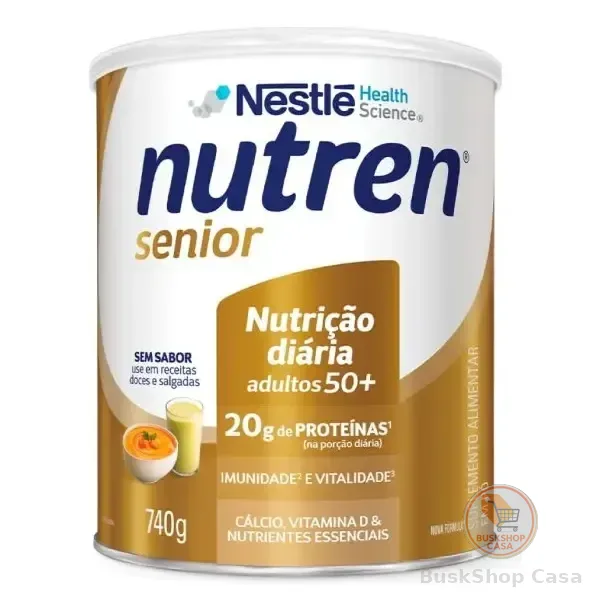 Complemento Alimentar Pó Nutren Senior Sem Sabor 740g Nestlé