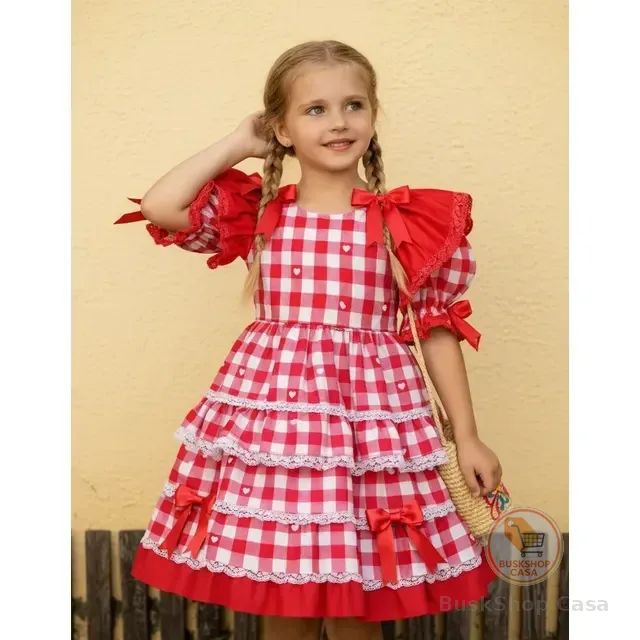 Vestido Infantil Festa Junina Quadrilha Caipira Sao Joao