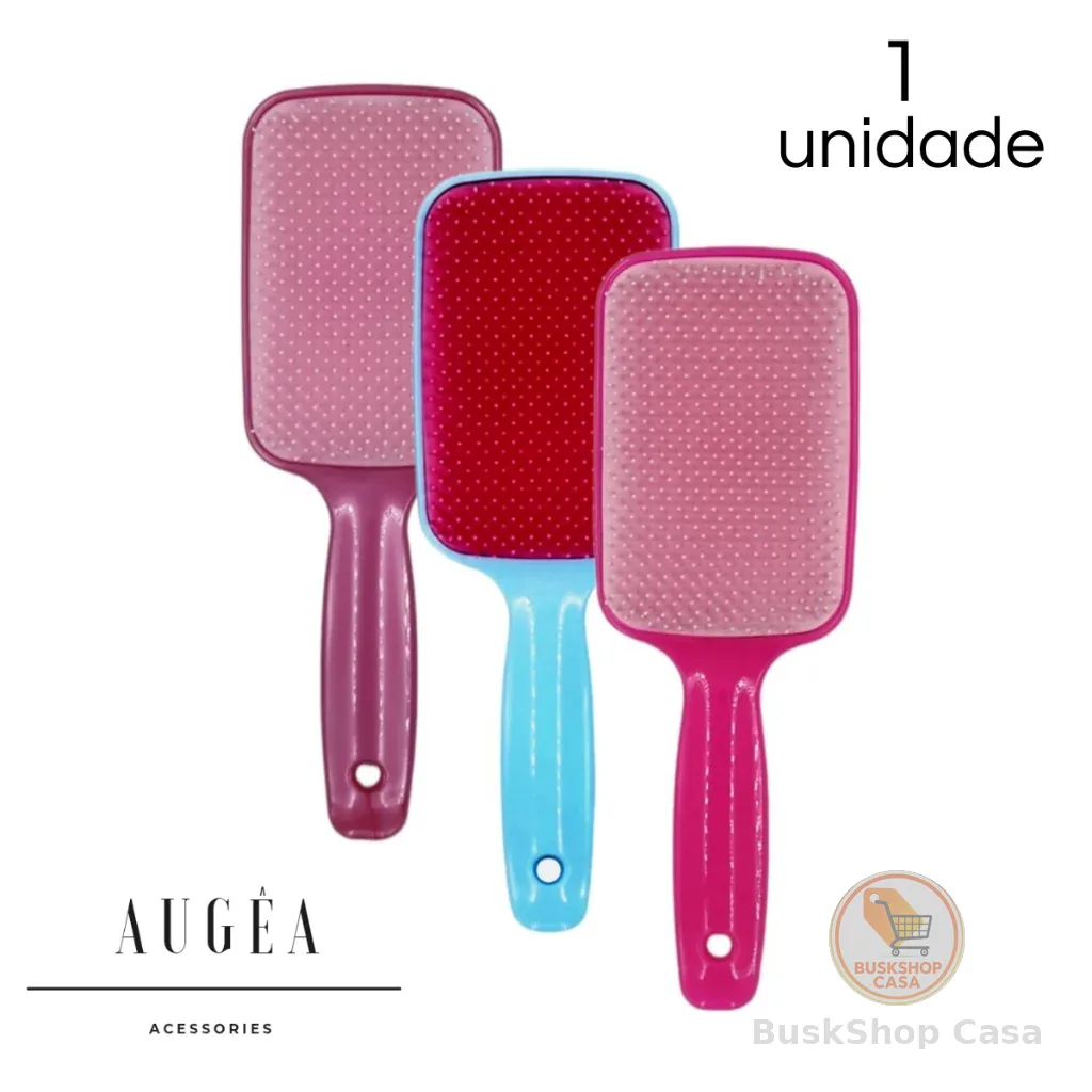 Escova de Cabelo Raquete Flex Desembaraçadora Mágica Finalização