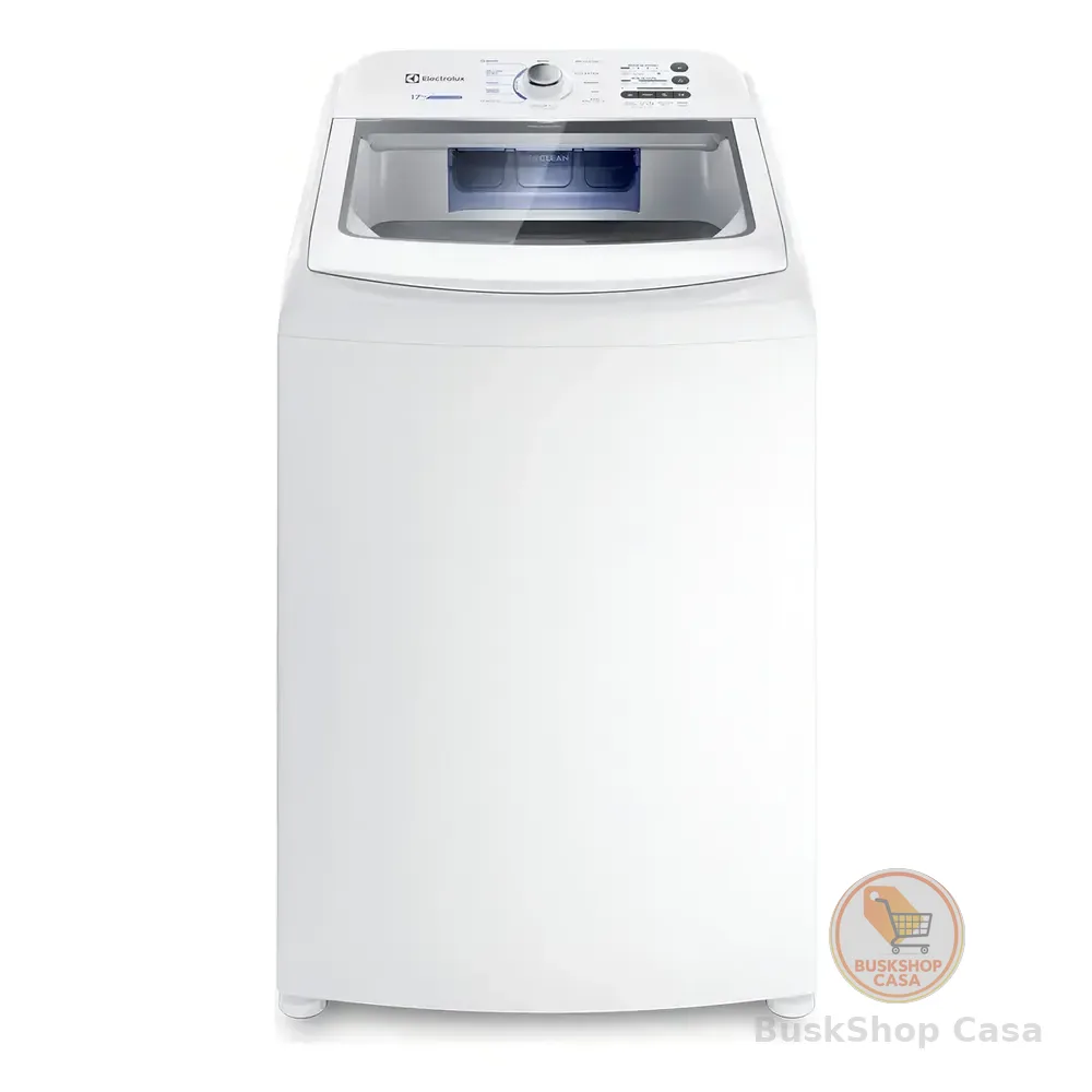Máquina De Lavar Electrolux 17kg Branca Essential Care Com Cesto Inox E Jet&clean Led17
