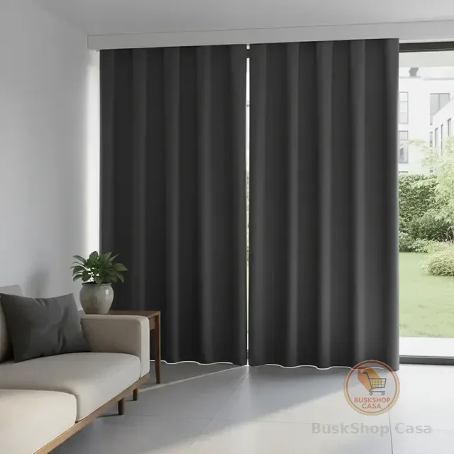 Cortina Trilho Suíço 5,50x3,00 Alt Blackout Tecido Corta Luz