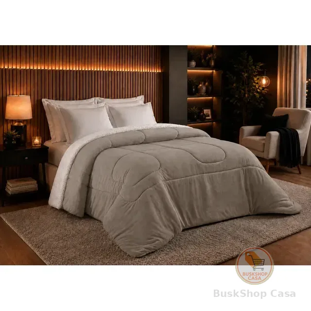 Coberdrom Queen Dupla Face Sherpa Manta Soft Aveludado