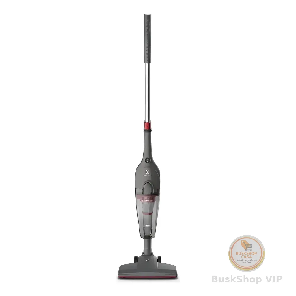 Aspirador De Pó Vertical Com Fio Portátil De Mão 2 Em 1 1450w De Potencia E 1,6 Litros De Capacidade Com Filtro Hepa Electrolux Stk15 Cinza-escuro 127v