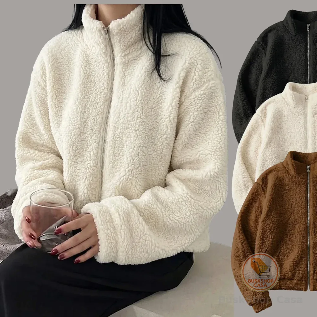Casaco Teddy Feminino Blusa de Frio Feminina Casaco Feminino Inverno Roupa Inverno Elegante Casaco Termico Feminino