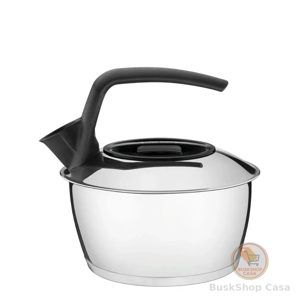 Chaleira Tramontina em Aço Inox com Fundo Triplo Cabo Preto 1,5 L 61485/160