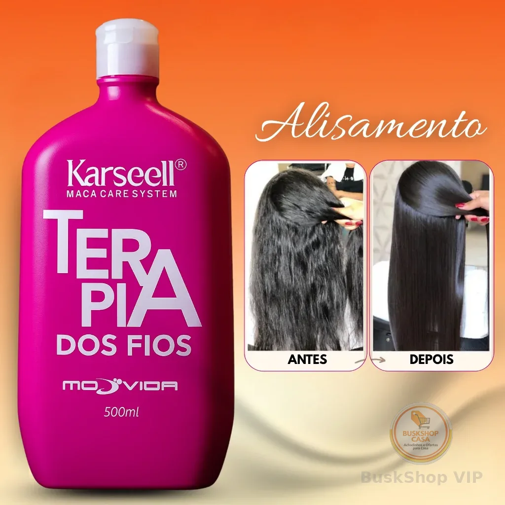 Progressiva Orgânica Terapia dos Fios Cabelo Liso Imediato - 500ml