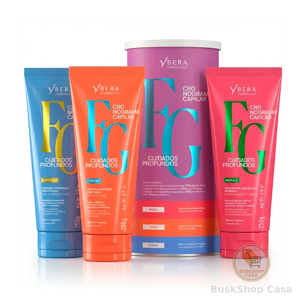Kit Cronograma Capilar Cuidados Profundos - Fashion Gold