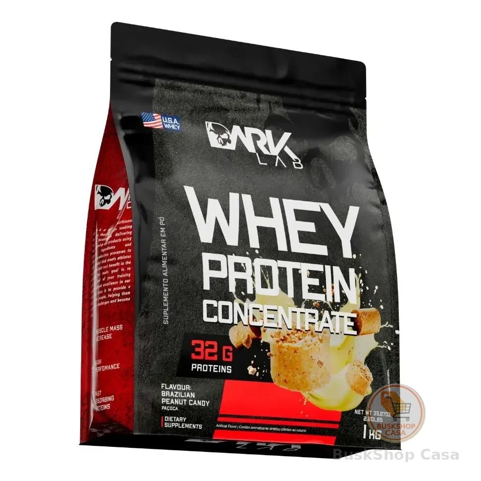 Whey Protein Concentrado 1kg Dark Lab Sabor Paçoca